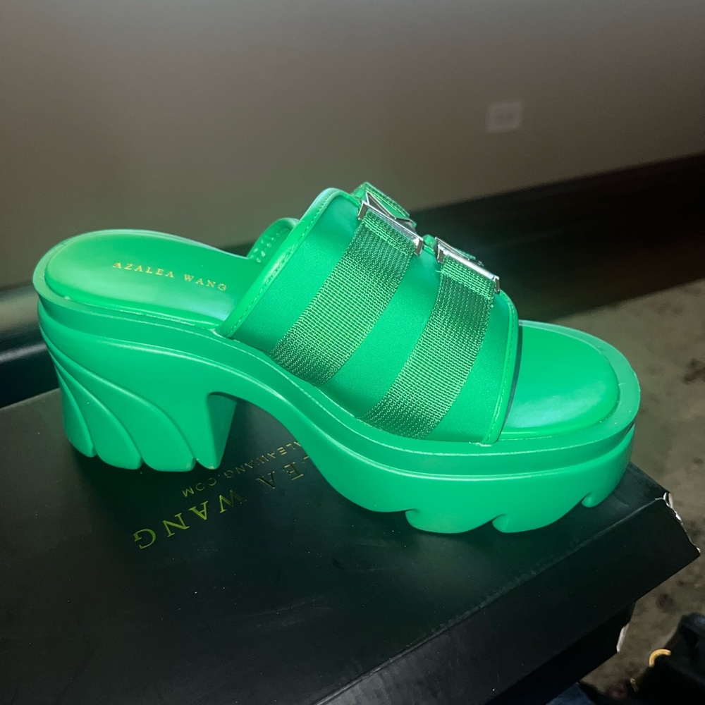 Green Slip on Mule